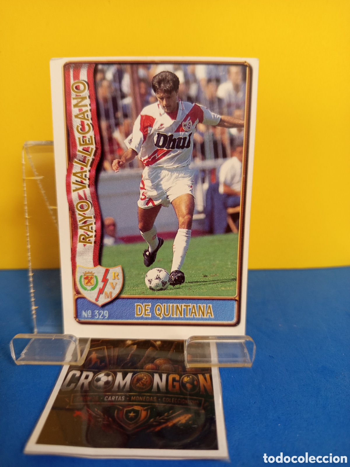 Cromos de f&uacute;tbol: ❇️ CROMO ⚽ CARD 329 DE QUINTANA RAYO VALLECANO FICHAS DE LA LIGA 96 97 1996 1997 MUNDICROMO SPORT ❇️