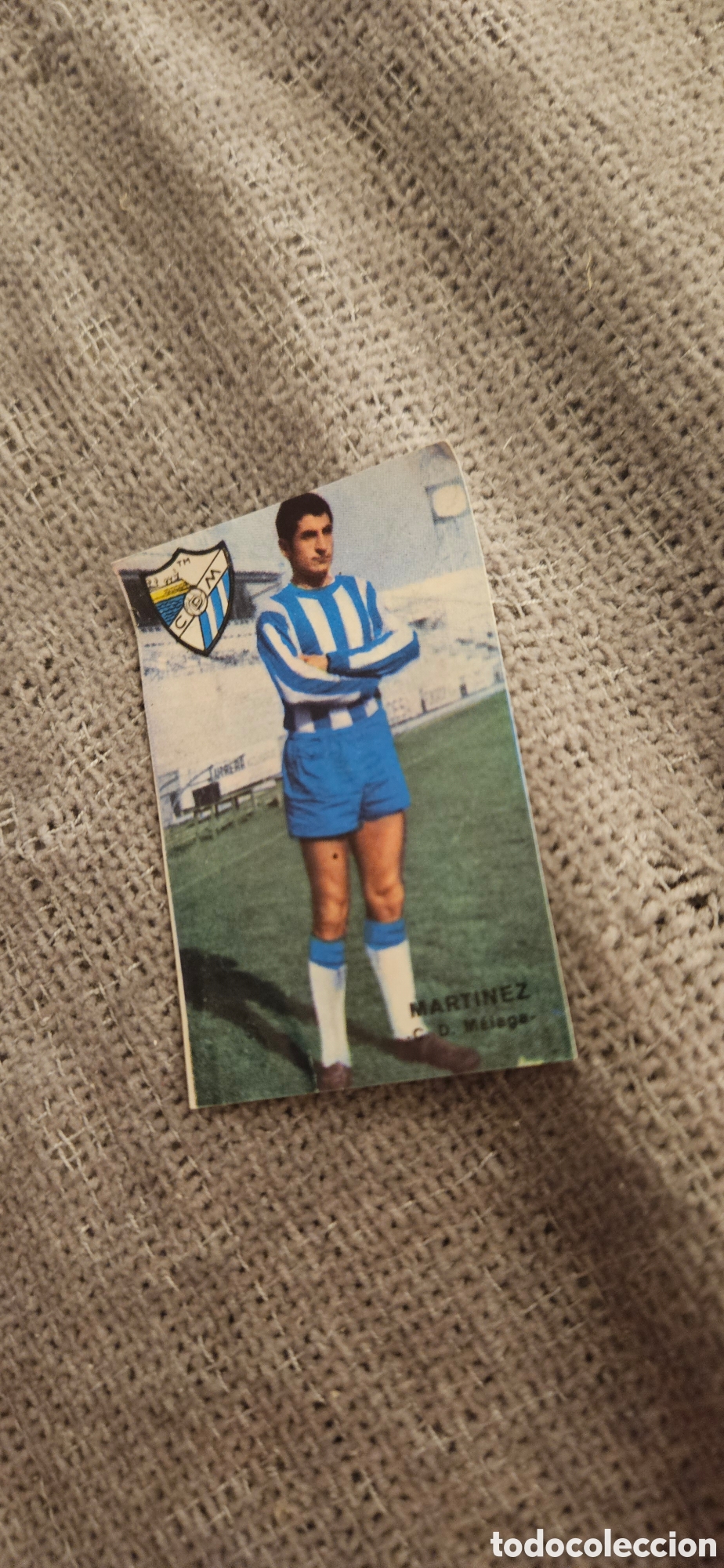 Cromos de f&uacute;tbol: Mart&iacute;nez M&aacute;laga disgra fher 1967 1968 67 68 campeonato liga despegado