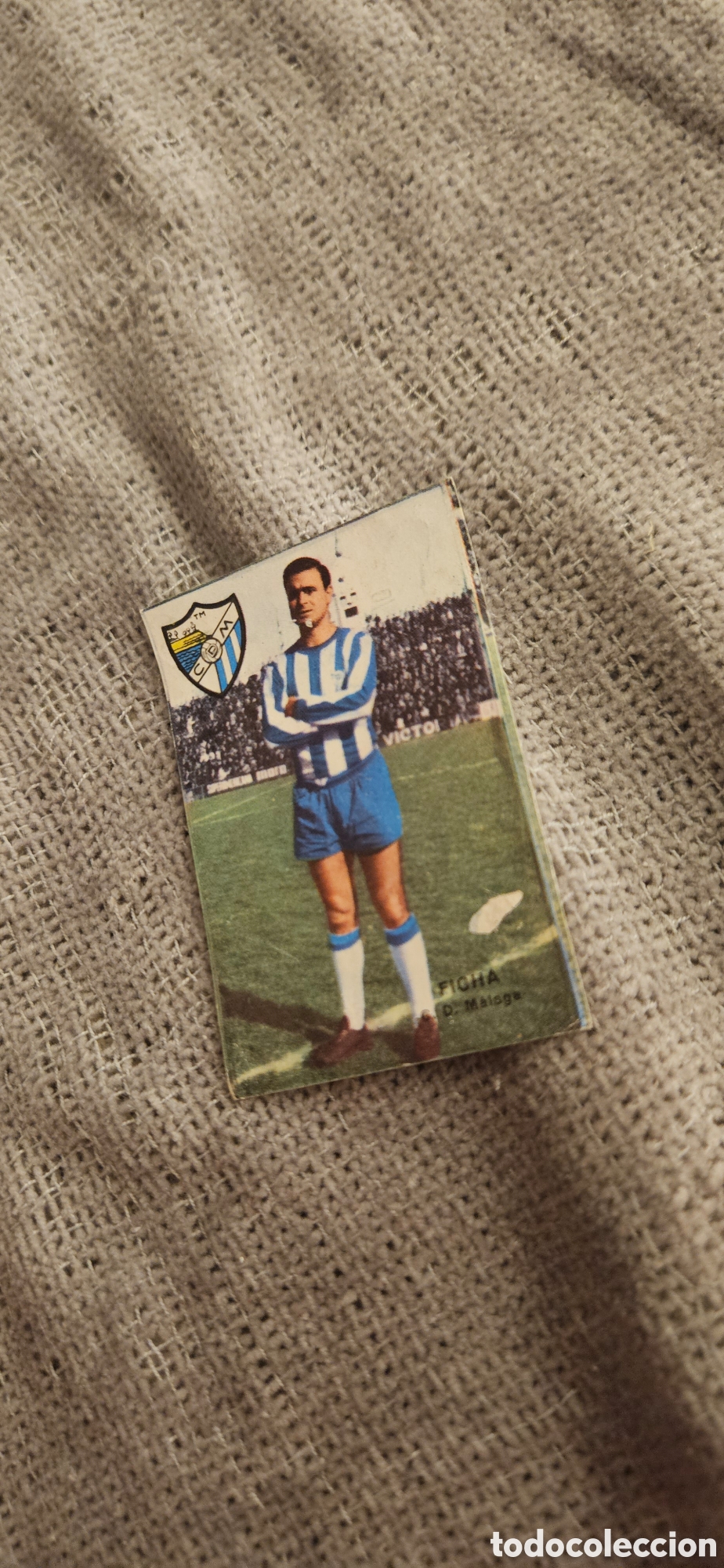 Cromos de f&uacute;tbol: Ficha malaga disgra fher 1967 1968 67 68 campeonato liga despegado
