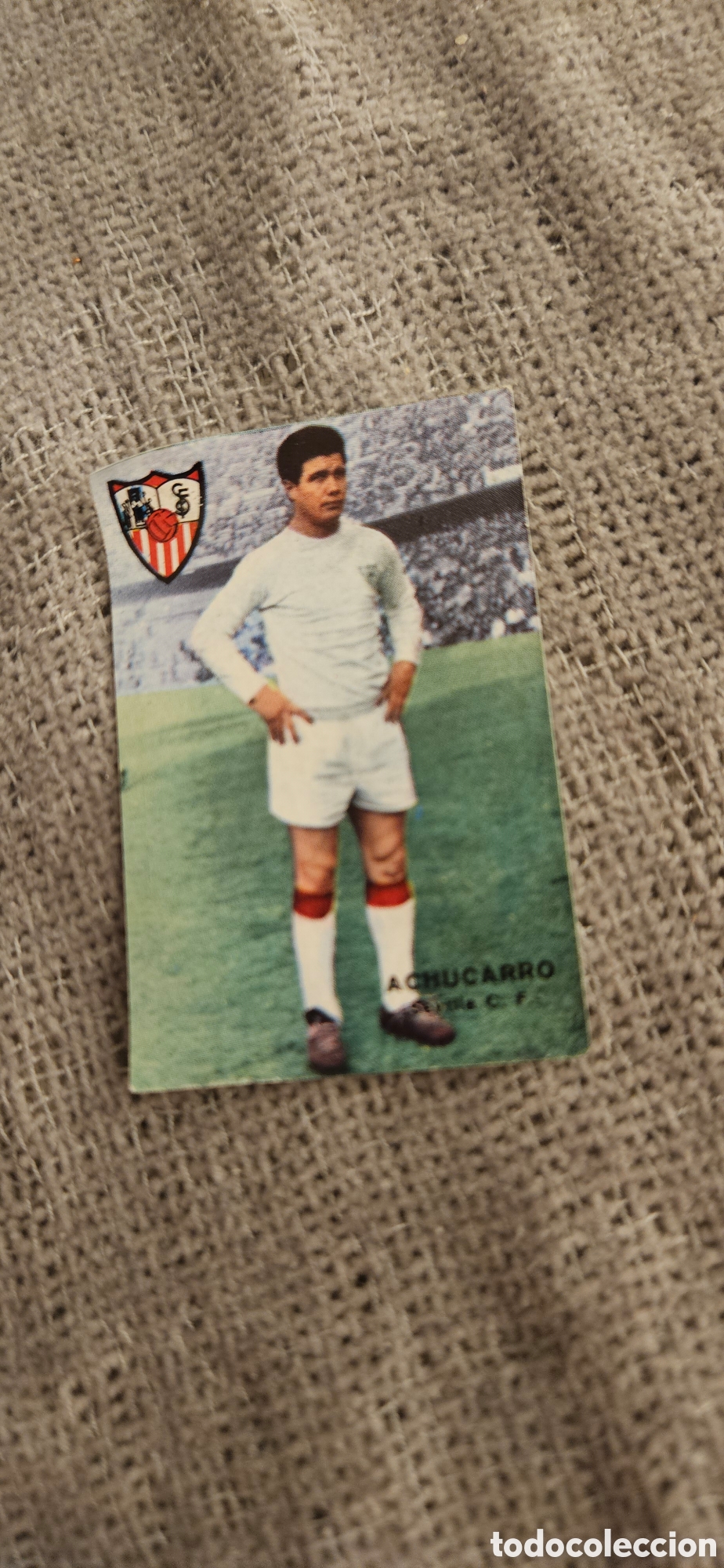 Cromos de f&uacute;tbol: Achucarro Sevilla disgra fher 1967 1968 67 68 campeonato liga despegado
