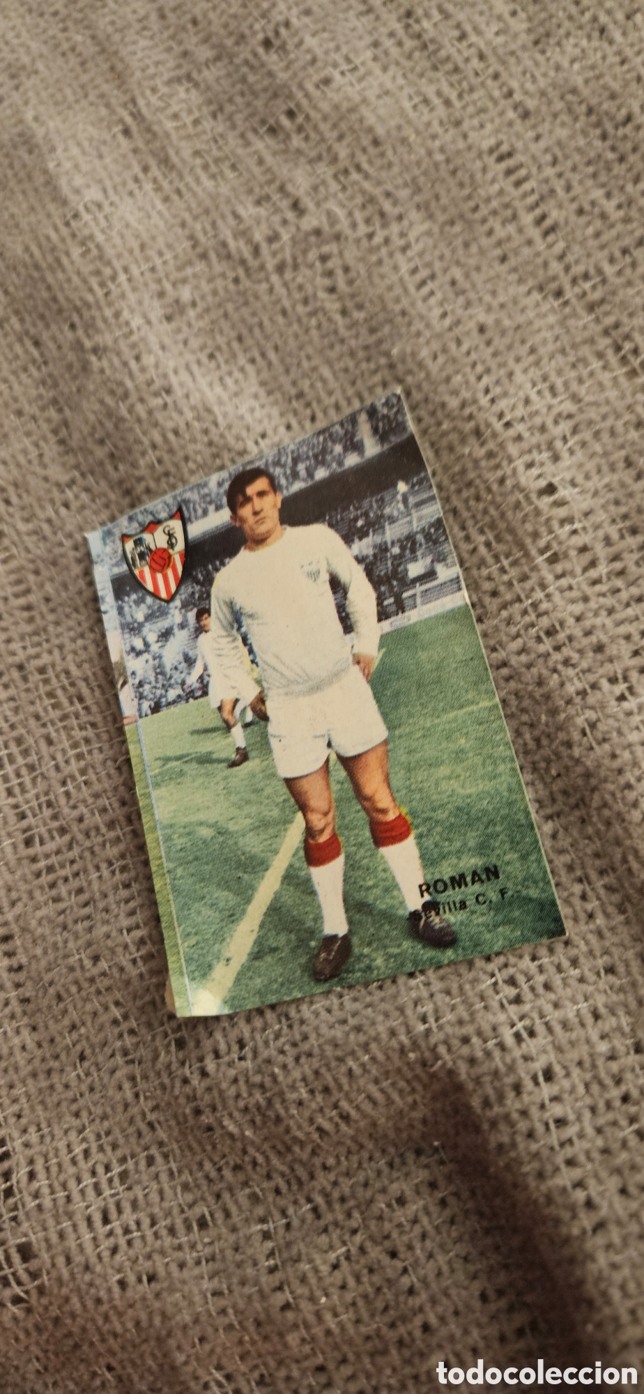 Cromos de f&uacute;tbol: Rom&aacute;n Sevilla disgra fher 1967 1968 67 68 campeonato liga despegado