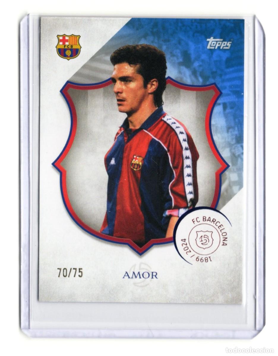 Cromos de f&uacute;tbol: Guillermo Amor Barcelona Topps 125 Aniversario 2024 Numerada 70 /75