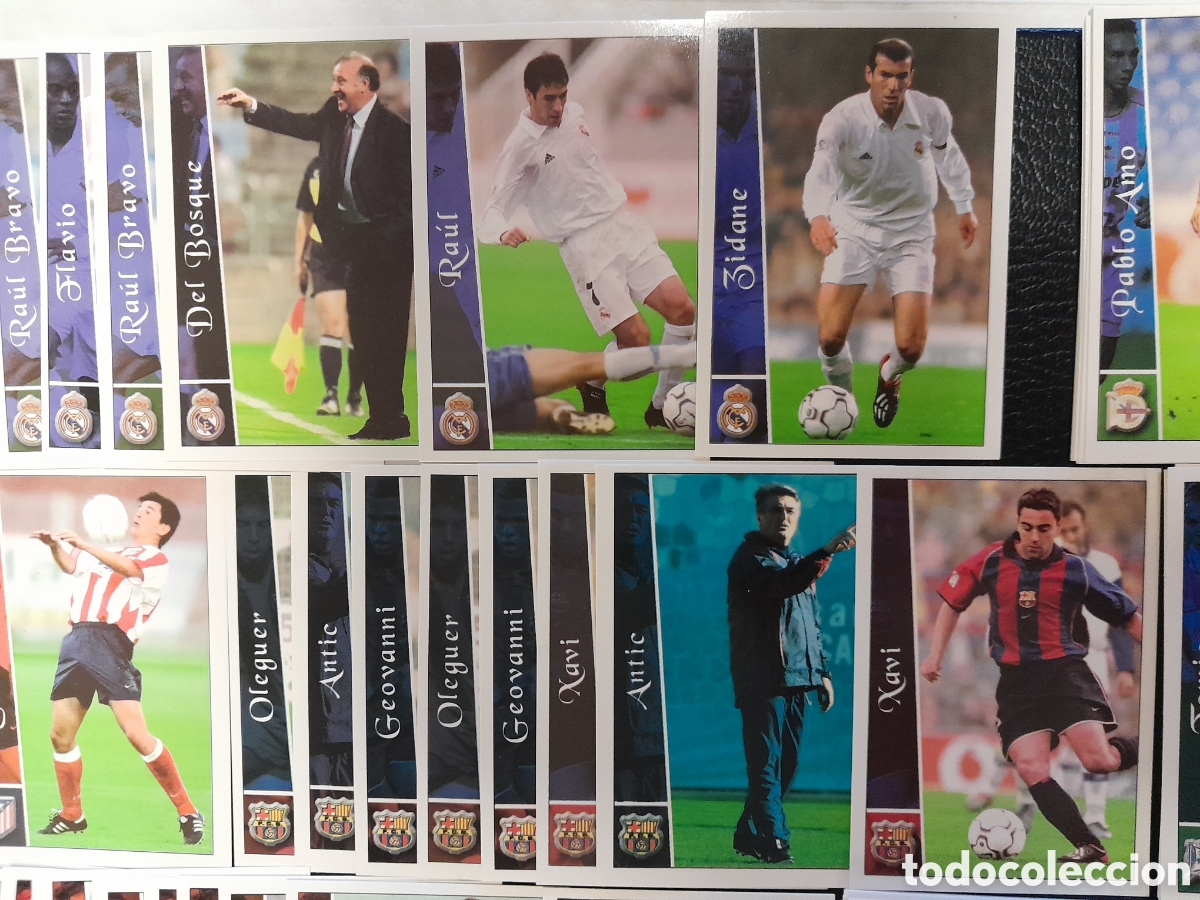Fu&szlig;ball-Sticker: 340 Fichas la Liga 2002/03, cartas y cromos.