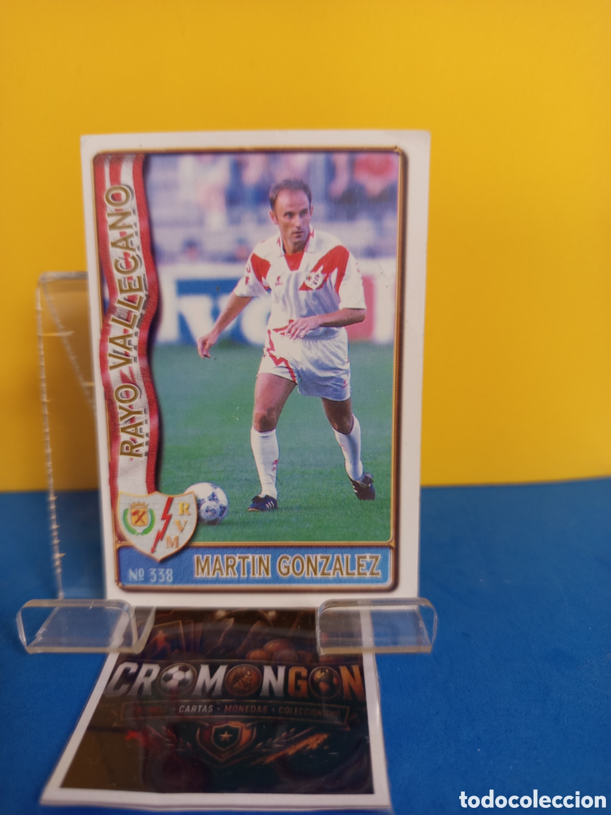 Cromos de f&uacute;tbol: ❇️ CROMO ⚽ CARD 338 MARTIN GONZ&Aacute;LEZ RAYO VALLECANO FICHAS DE LA LIGA 96 97 1996 1997 MUNDICROMO ❇️
