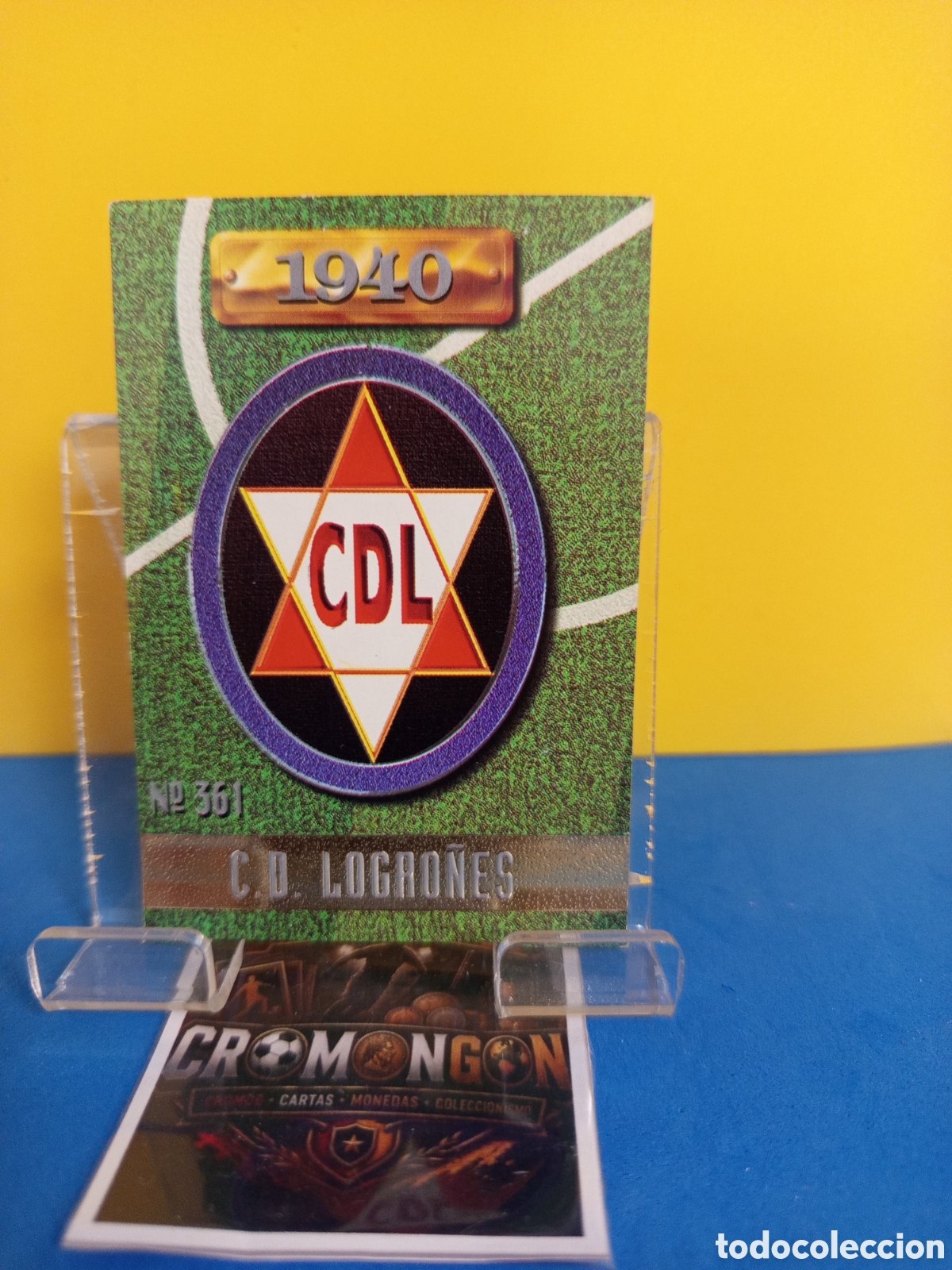 Cromos de f&uacute;tbol: ❇️ CROMO ⚽ CARD 361 ESCUDO LOGRO&Ntilde;&Eacute;S FICHAS DE LA LIGA 96 97 1996 1997 MUNDICROMO SPORT ❇️