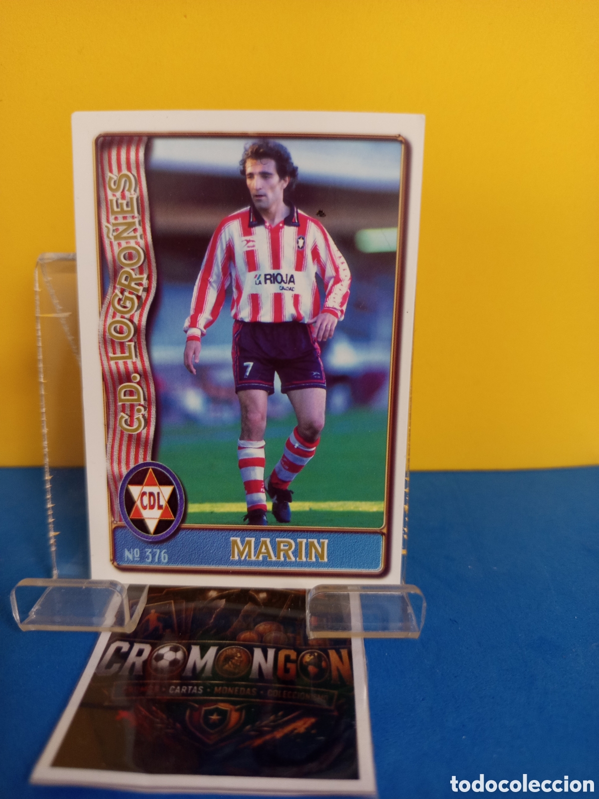 Figurine di Calcio: ❇️ CROMO ⚽ CARD 376 MARIN LOGRO&Ntilde;&Eacute;S FICHAS DE LA LIGA 96 97 1996 1997 MUNDICROMO SPORT ❇️