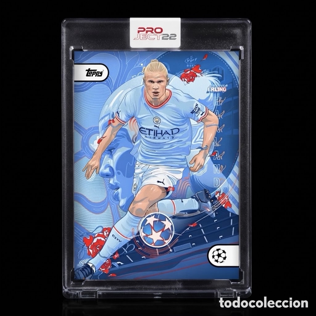 Cromos de f&uacute;tbol: Topps Project22 Erling Haaland by Vincent Aseo