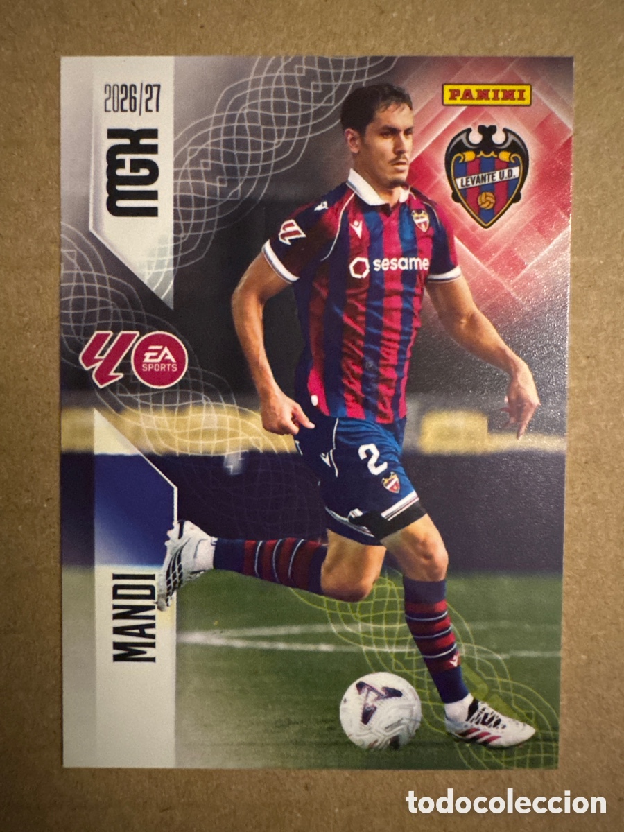 Cromos de f&uacute;tbol: # 205 Mandi Levante Megacracks 26 27 2026 2027 2 Segunda 2a 2&ordf; Edici&oacute;n