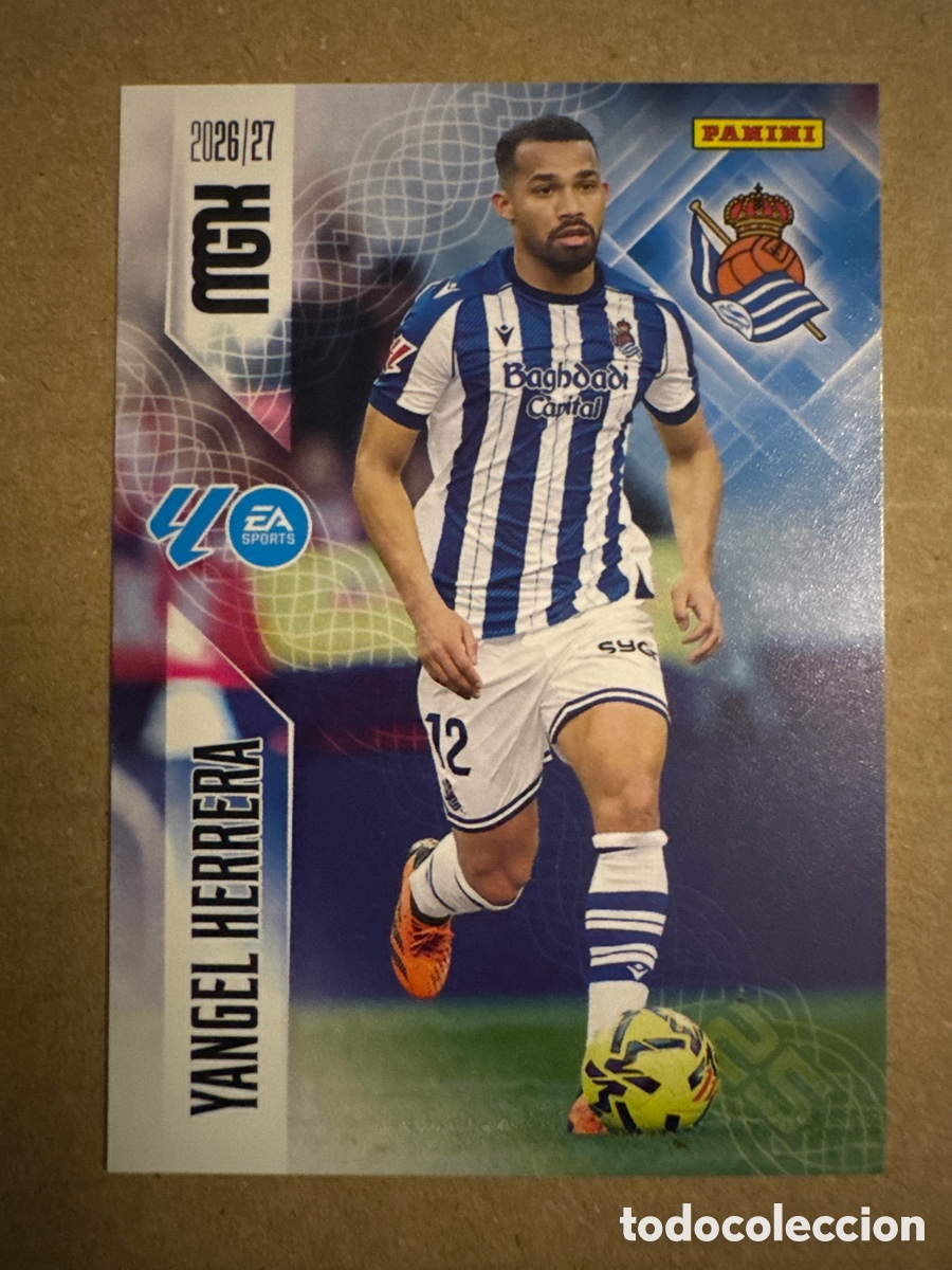 Cromos de f&uacute;tbol: # 318 Yangel Herrera Real Sociedad Megacracks 26 27 2026 2027 2 Segunda 2a 2&ordf; Edici&oacute;n