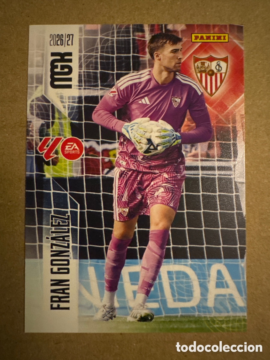 Cromos de f&uacute;tbol: # 327 Fran Gonz&aacute;lez Sevilla Megacracks 26 27 2026 2027 2 Segunda 2a 2&ordf; Edici&oacute;n