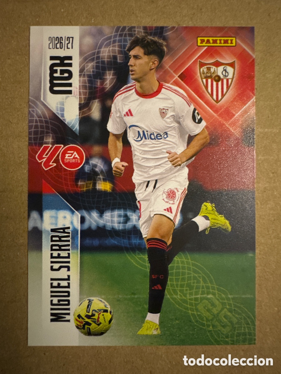 Cromos de f&uacute;tbol: # 338 Miguel Sierra Sevilla Megacracks 26 27 2026 2027 2 Segunda 2a 2&ordf; Edici&oacute;n