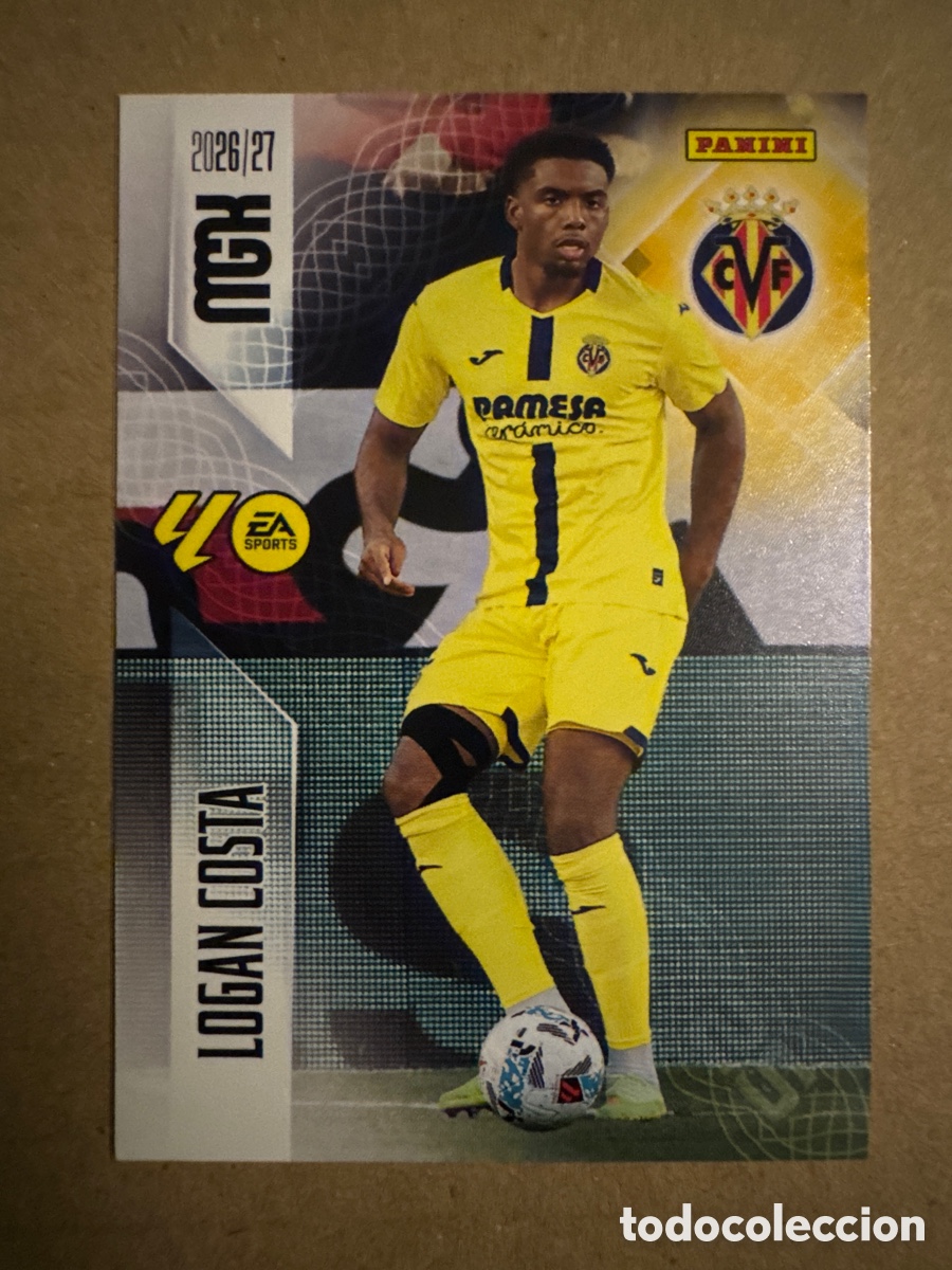 Cromos de f&uacute;tbol: # 367 Logan Costa Villarreal Megacracks 26 27 2026 2027 2 Segunda 2a 2&ordf; Edici&oacute;n