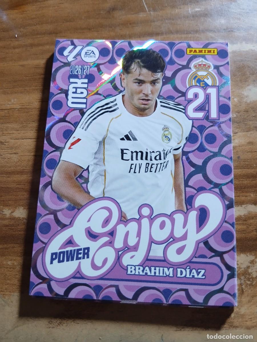 Cromos de f&uacute;tbol: CARD MEGACRACKS TEMPORADA 26/27: ENJOY POWER BRAHIM DIAZ, N&deg; 380P