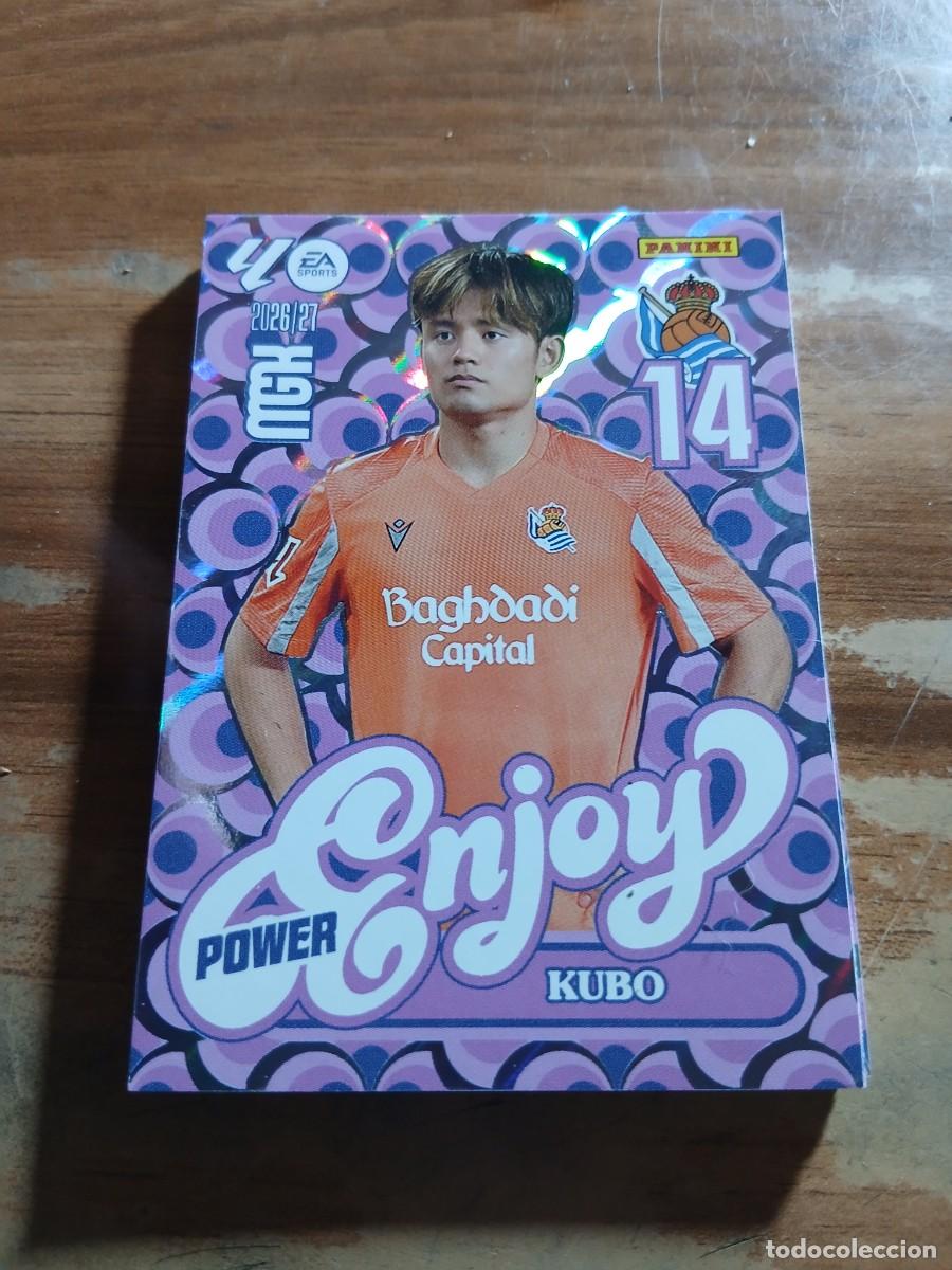 Cromos de f&uacute;tbol: CARD MEGACRACKS TEMPORADA 26/27: ENJOY POWER KUBO, N&deg; 384P