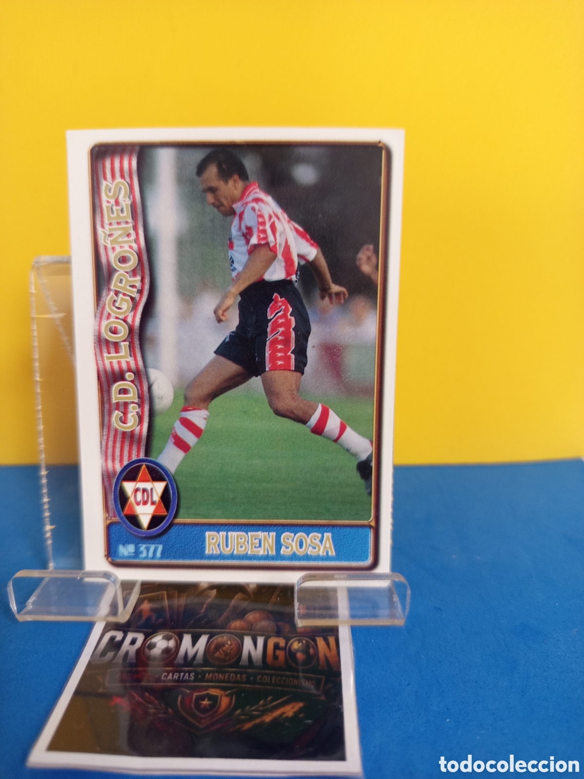 Cromos de f&uacute;tbol: ❇️ CROMO ⚽ CARD 377 RUB&Eacute;N SOSA LOGRO&Ntilde;&Eacute;S FICHAS DE LA LIGA 96 97 1996 1997 MUNDICROMO SPORT ❇️