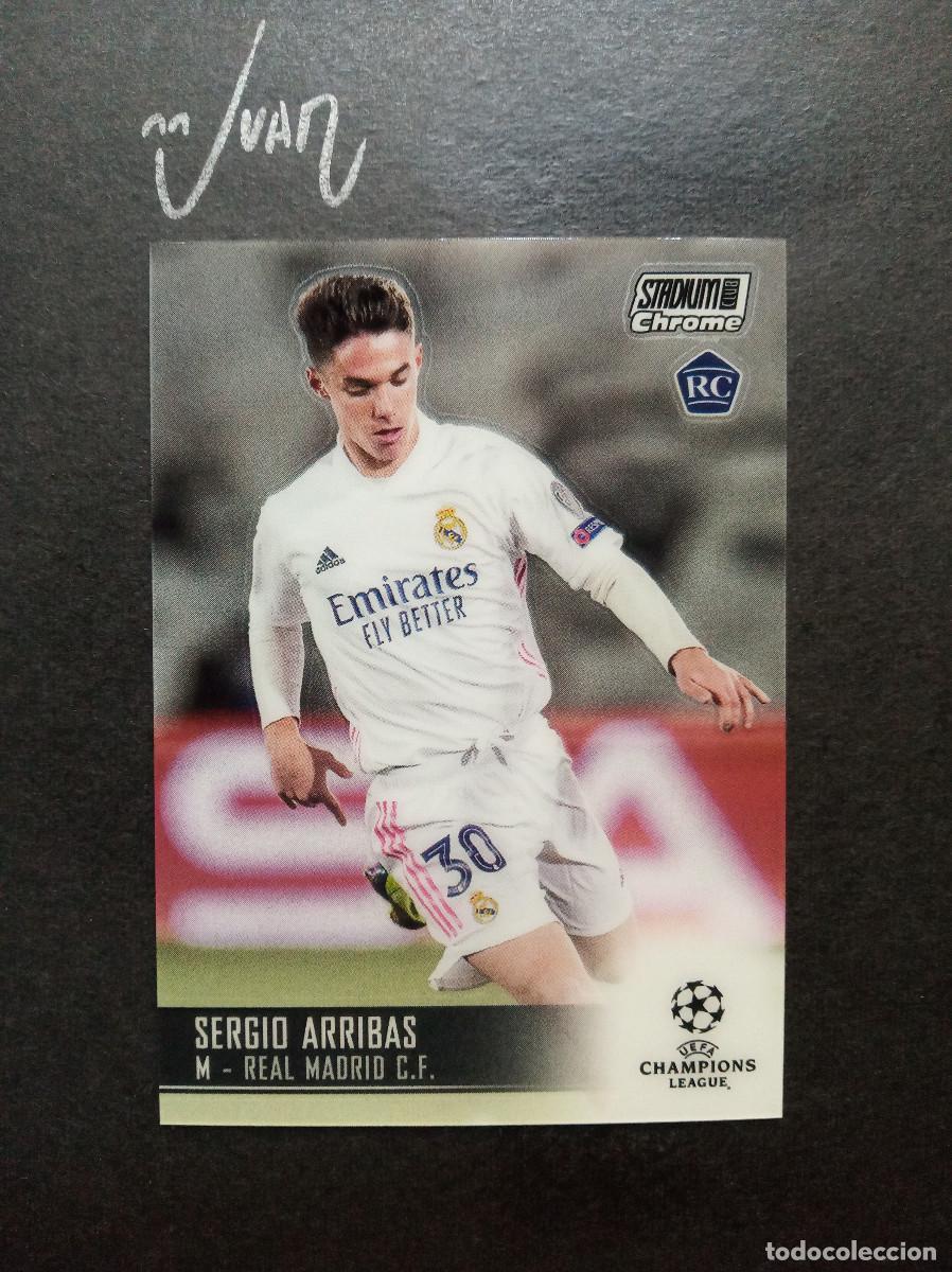 Cromos de f&uacute;tbol: N&ordm; 85 ROOKIE SERGIO ARRIBAS REAL MADRID ALMERIA 26 27 ⚽ TOPPS &reg; CHROME STADIUM CLUB 2020 2021 20 21