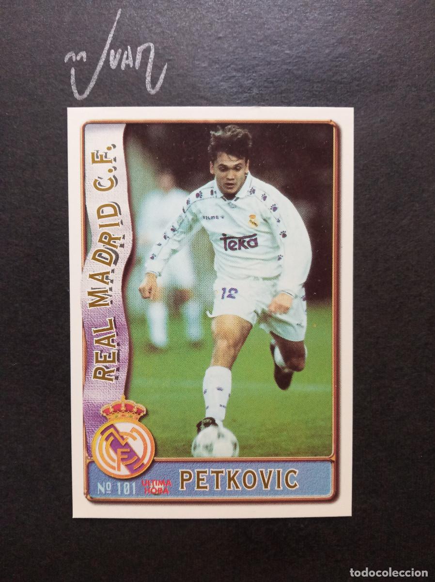Cromos de f&uacute;tbol: N&ordm; 101 FICHAJE UH PETKOVIC REAL MADRID SERBIA ⚽ MUNDICROMO &reg; SPORT FICHA LIGA FUTBOL 1996 1997 96 97