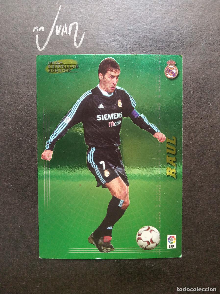 Cromos de f&uacute;tbol: 394 ESTRELLAS RAUL REAL MADRID ESPA&Ntilde;A ⚽ PANINI &reg; MEGACRACKS 2004 2005 LIGA FUTBOL 04 05 MEGA CRACKS