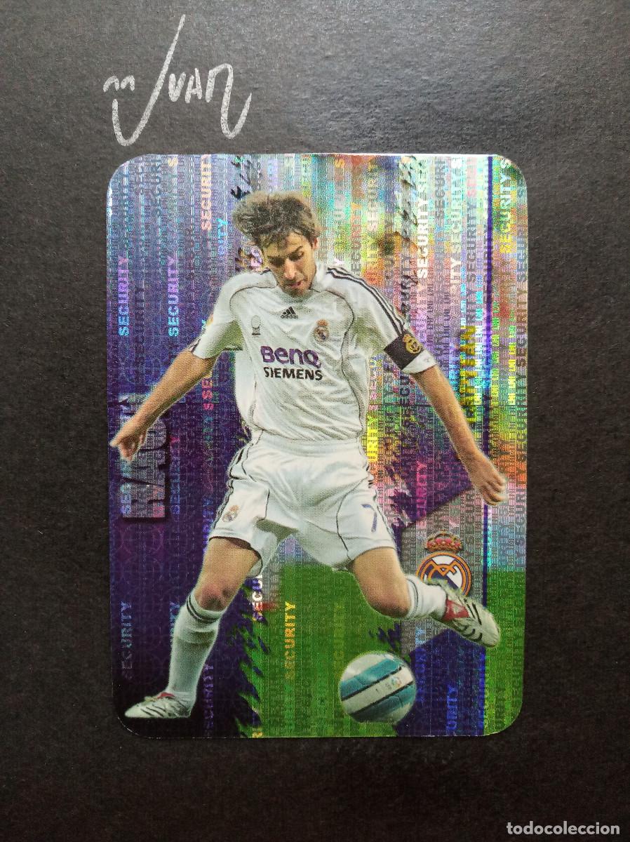 Cromos de f&uacute;tbol: 25 SECURITY VERTICAL INVERTIDO CAPITAN RAUL REAL MADRID ESPA&Ntilde;A ⚽ MUNDICROMO &reg; LIGA 2007 2008 07 0