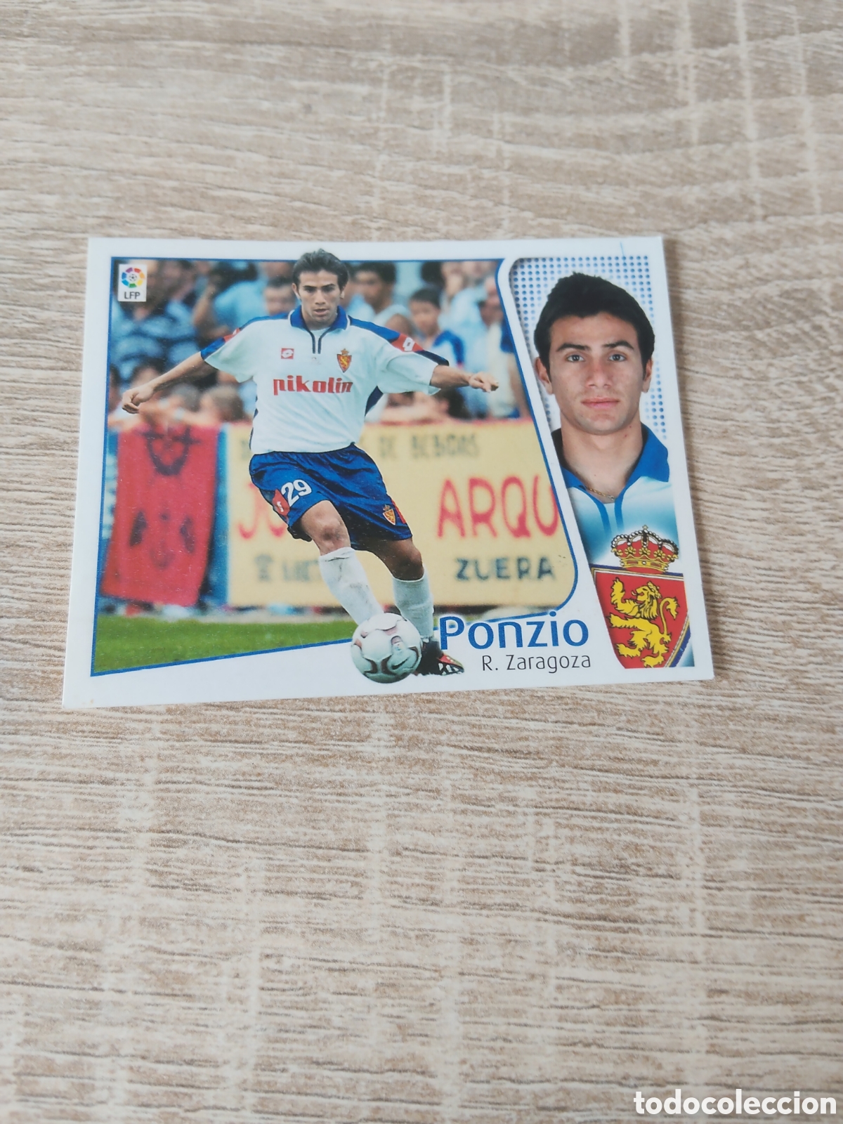 Cromos de f&uacute;tbol: Ponzio Real Zaragoza liga 2004 2005 04 05 ediciones este