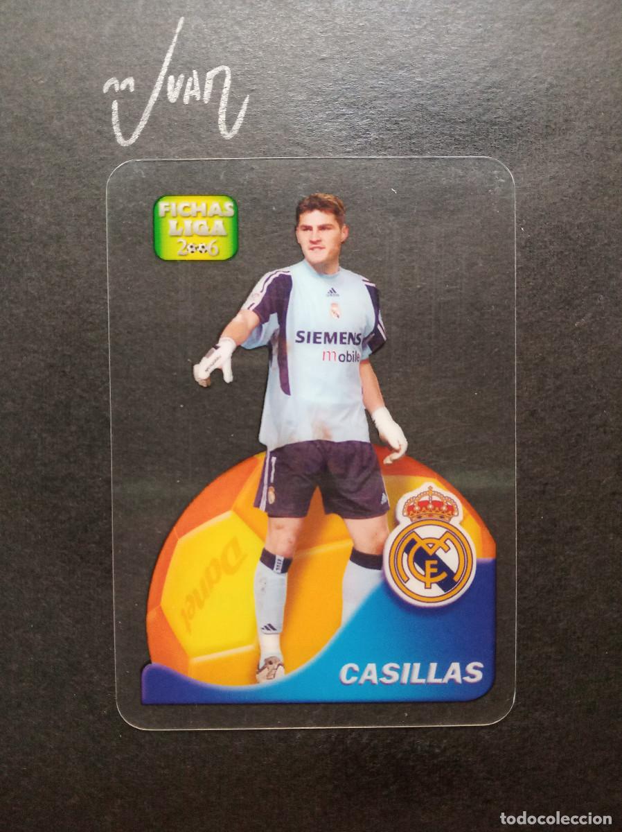 Cromos de f&uacute;tbol: N&ordm; 54 LAMINCARDS EL MEJOR CASILLAS REAL MADRID ESPA&Ntilde;A ⚽ MUNDICROMO &reg; 2005 2006 FICHAS LIGA 05 06