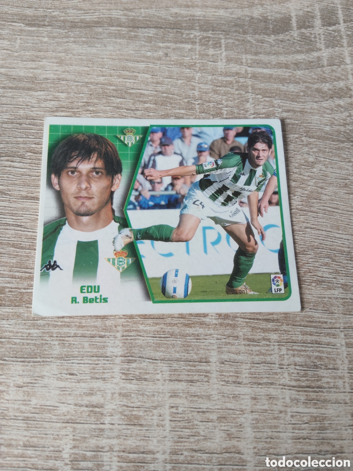 Cromos de f&uacute;tbol: Edu Real Betis liga 2005 2006 05 06 ediciones este