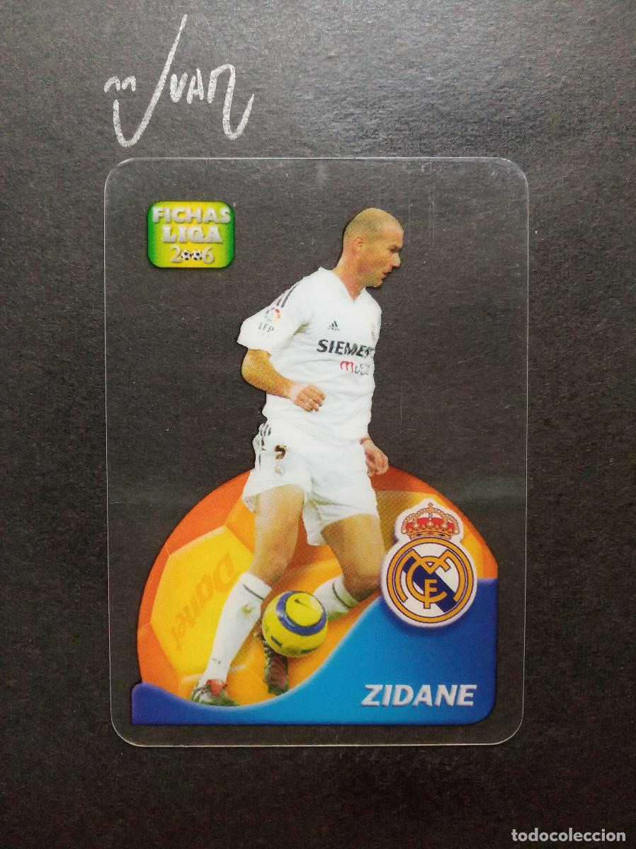 Cromos de f&uacute;tbol: N&ordm; 547 LAMINCARDS EL MEJOR ZIDANE REAL MADRID FRANCIA ⚽ MUNDICROMO &reg; 2005 2006 FICHAS LIGA 05 06