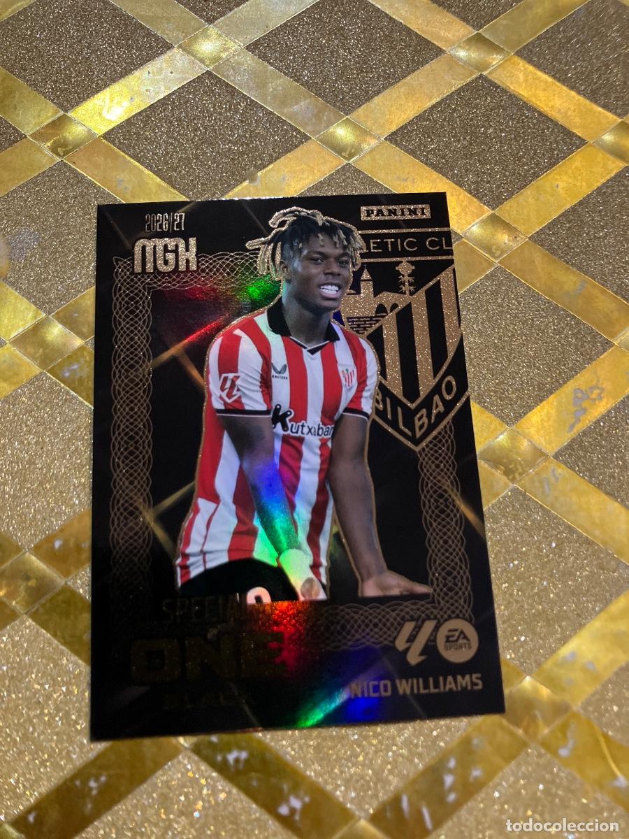 Cromos de f&uacute;tbol: CROMO DE FUTBOL NICO WILLIAMS ATHLETIC BILBAO SPECIAL ONE BLACK 2026 2027 MEGACRAKS MGK PANINI !