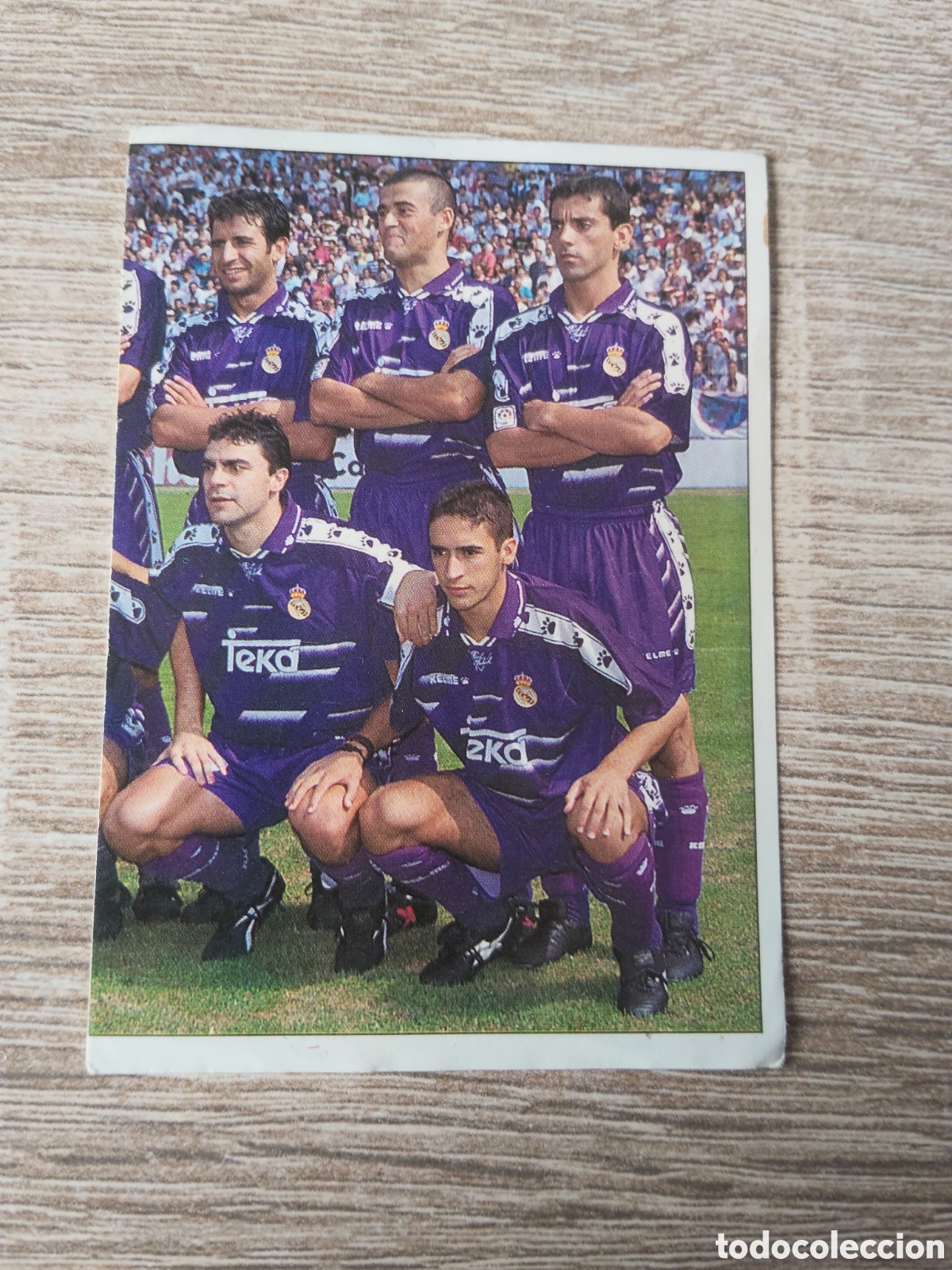 Cromos de f&uacute;tbol: Panini Real Madrid liga 1995 1996 95 96 169 equipo