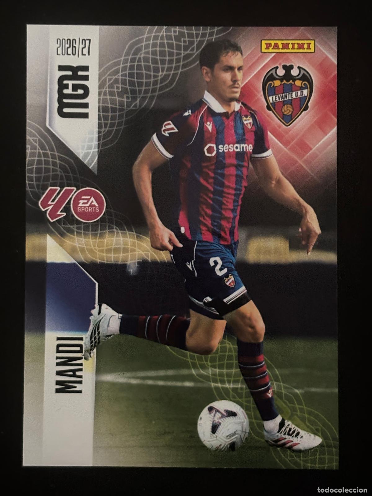 Cromos de f&uacute;tbol: 205 MANDI LEVANTE 2&ordf; EDICI&Oacute;N MEGACRACKS MGK 26-27 2026-2027 PANINI LIGA
