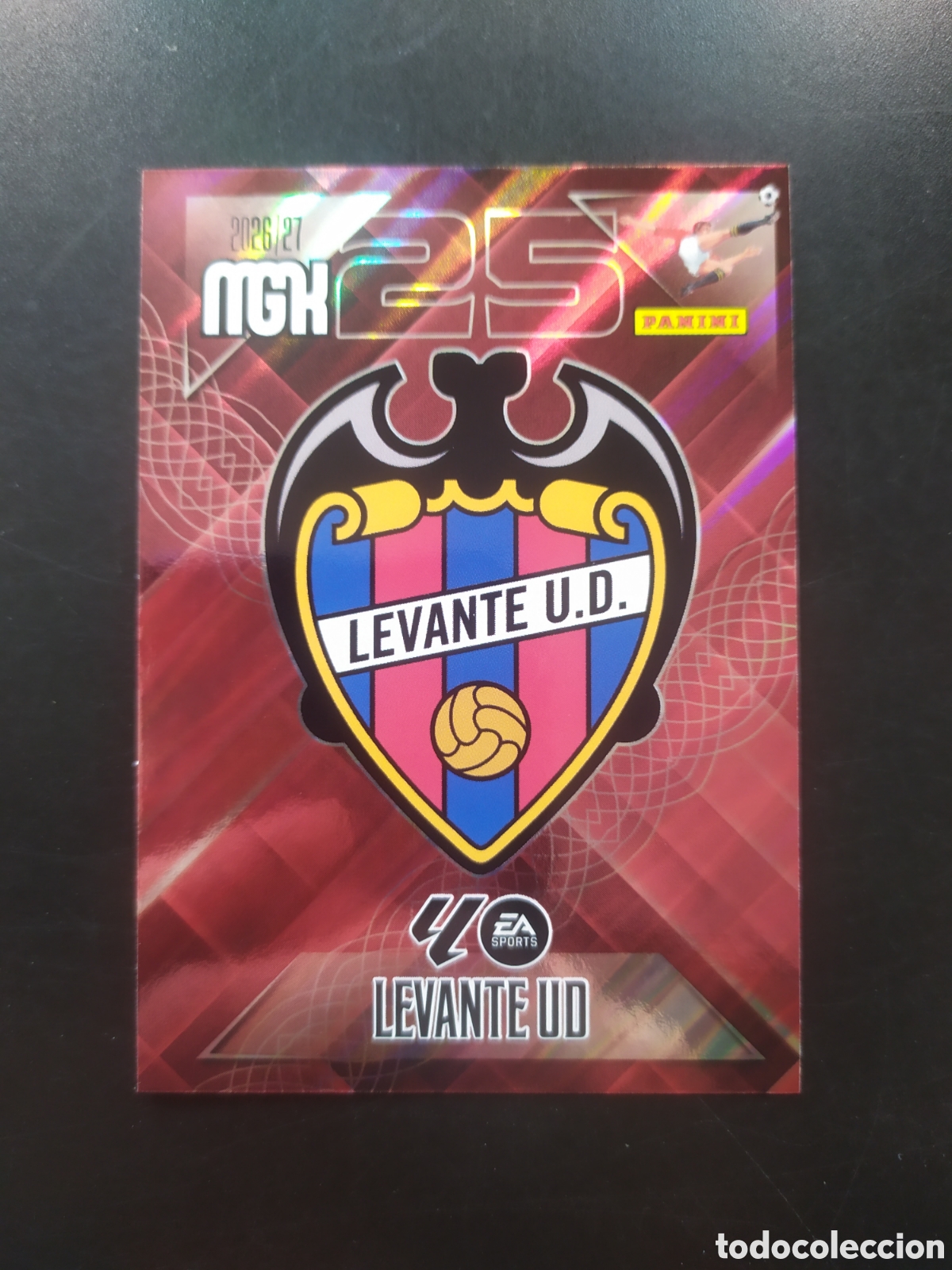 Cromos de f&uacute;tbol: Megacracks 2026 2027 26 27 panini escudo n&deg; 199 Levante