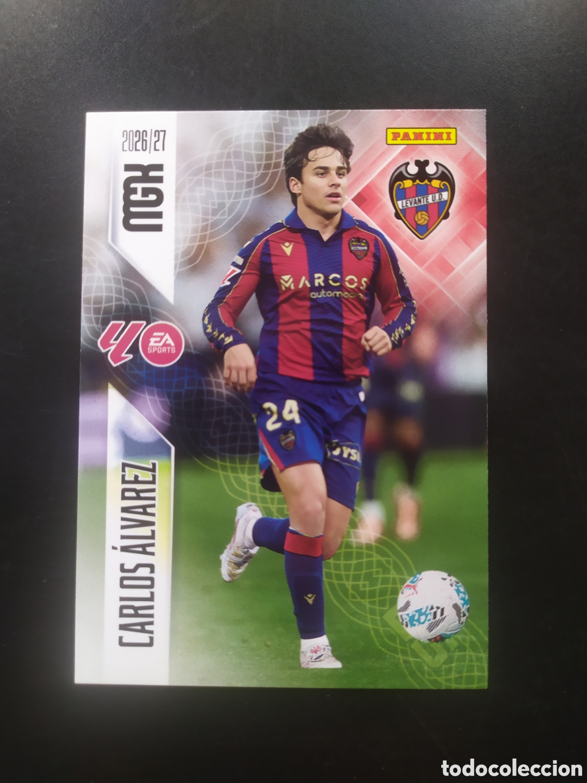 Cromos de f&uacute;tbol: Megacracks 2026 2027 26 27 panini Carlos Alvarez n&deg; 211 Levante