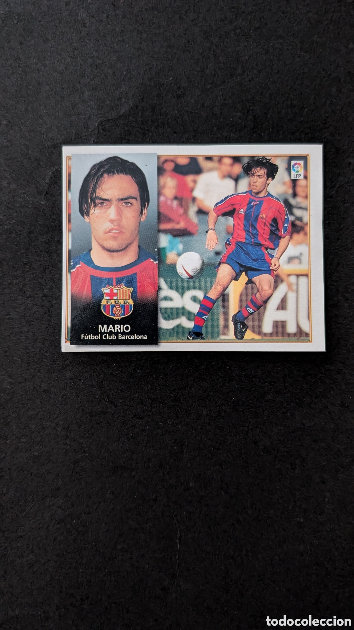 Fu&szlig;ball-Sticker: MARIO BARCELONA FICHAJE 6 LIGA ESTE 1998/99 98 99 RECORTADO