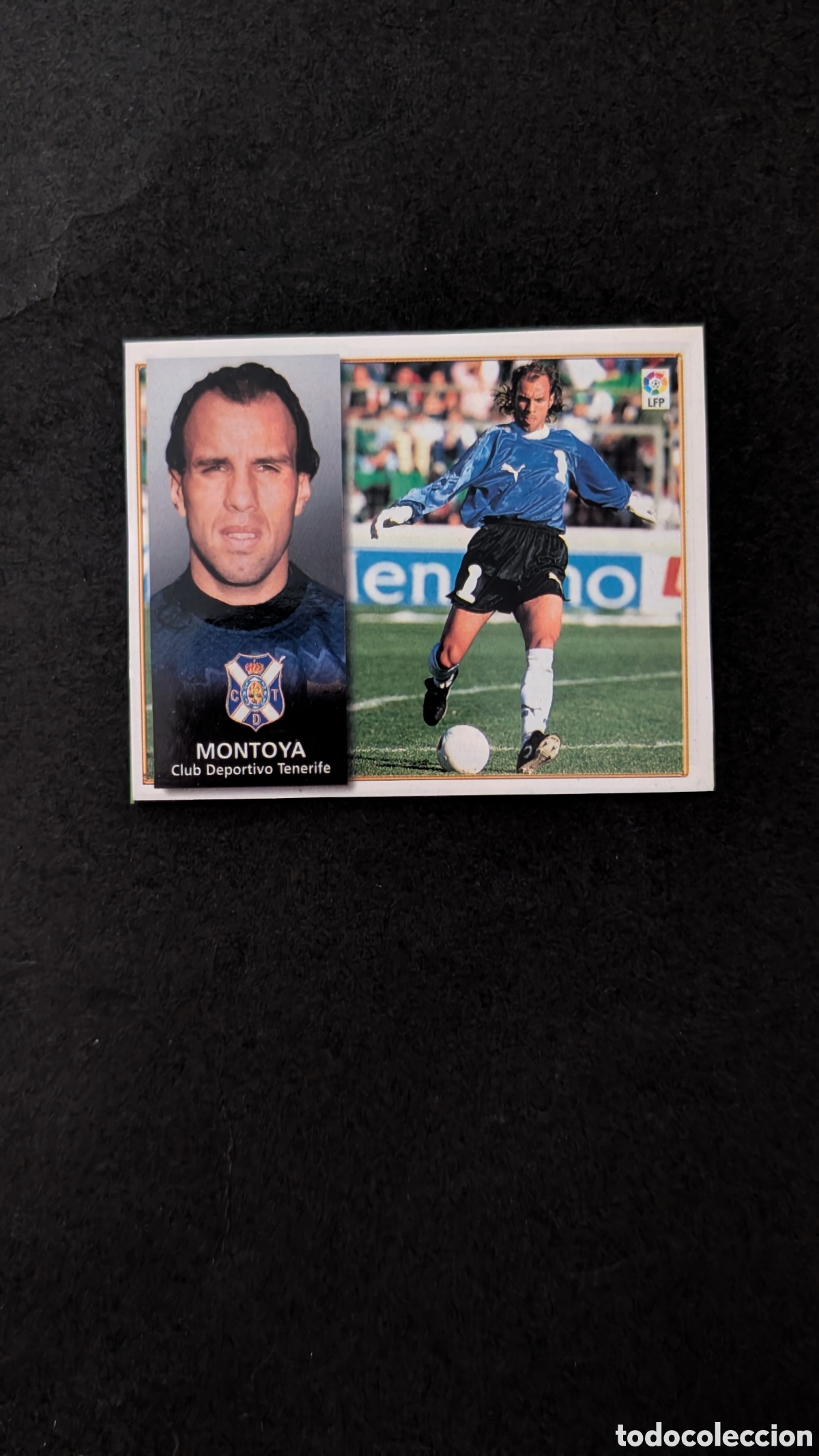 Fu&szlig;ball-Sticker: MONTOYA TENERIFE FICHAJE 16 LIGA ESTE 1998/99 98 99 RECORTADO