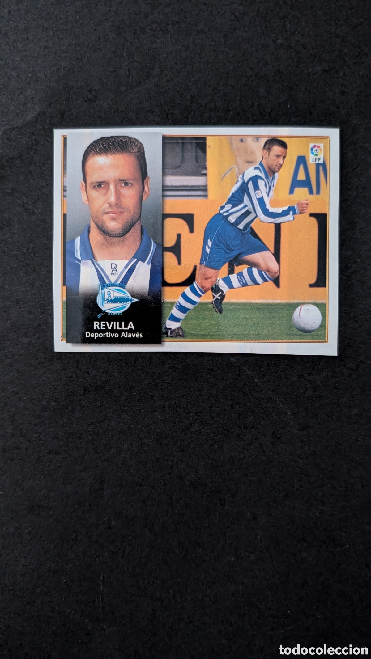 Fu&szlig;ball-Sticker: REVILLA ALAVES FICHAJE 20 LIGA ESTE 1998/99 98 99 RECORTADO