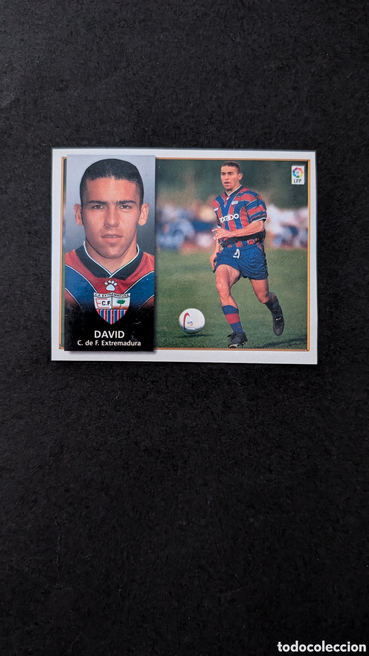 Fu&szlig;ball-Sticker: DAVID EXTREMADURA FICHAJE 23 LIGA ESTE 1998/99 98 99 RECORTADO