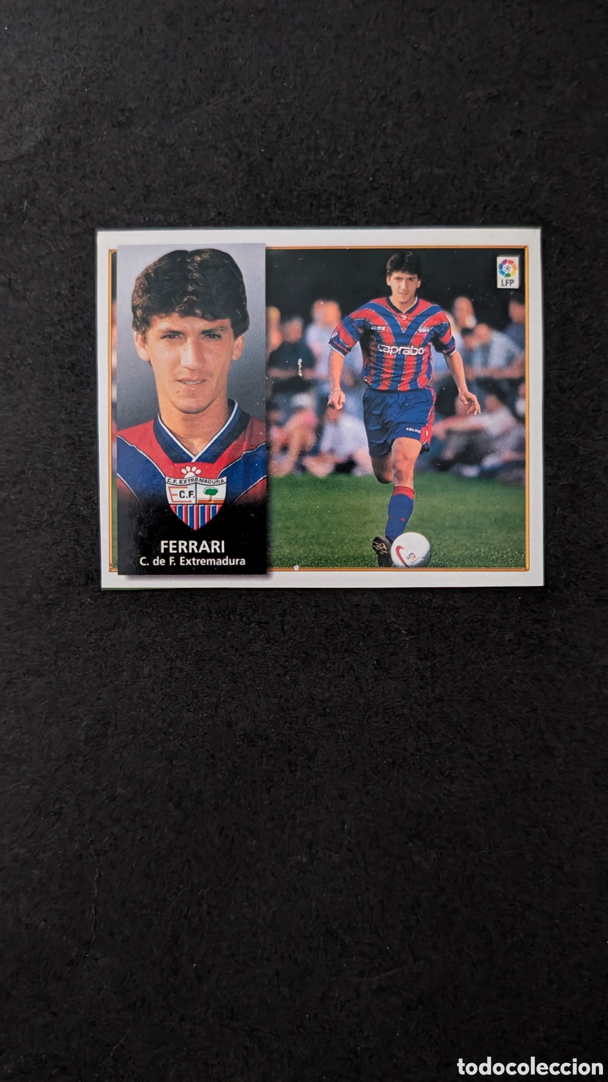 Fu&szlig;ball-Sticker: FERRARI EXTREMADURA FICHAJE 31 LIGA ESTE 1998/99 98 99 RECORTADO