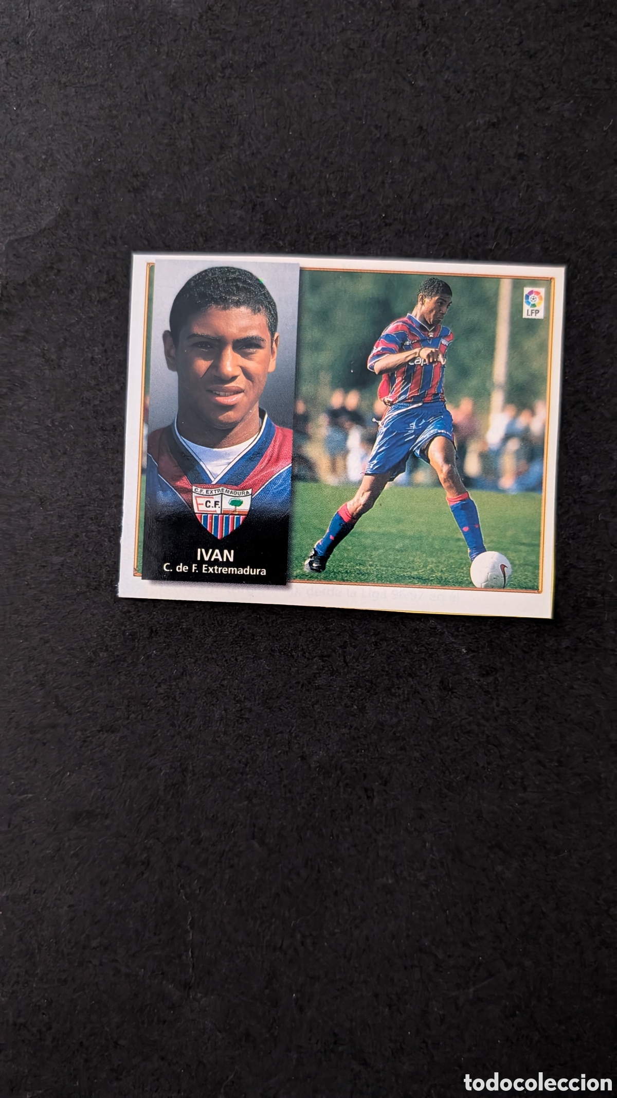 Fu&szlig;ball-Sticker: IVAN EXTREMADURA FICHAJE 33 LIGA ESTE 1998/99 98 99 RECORTADO