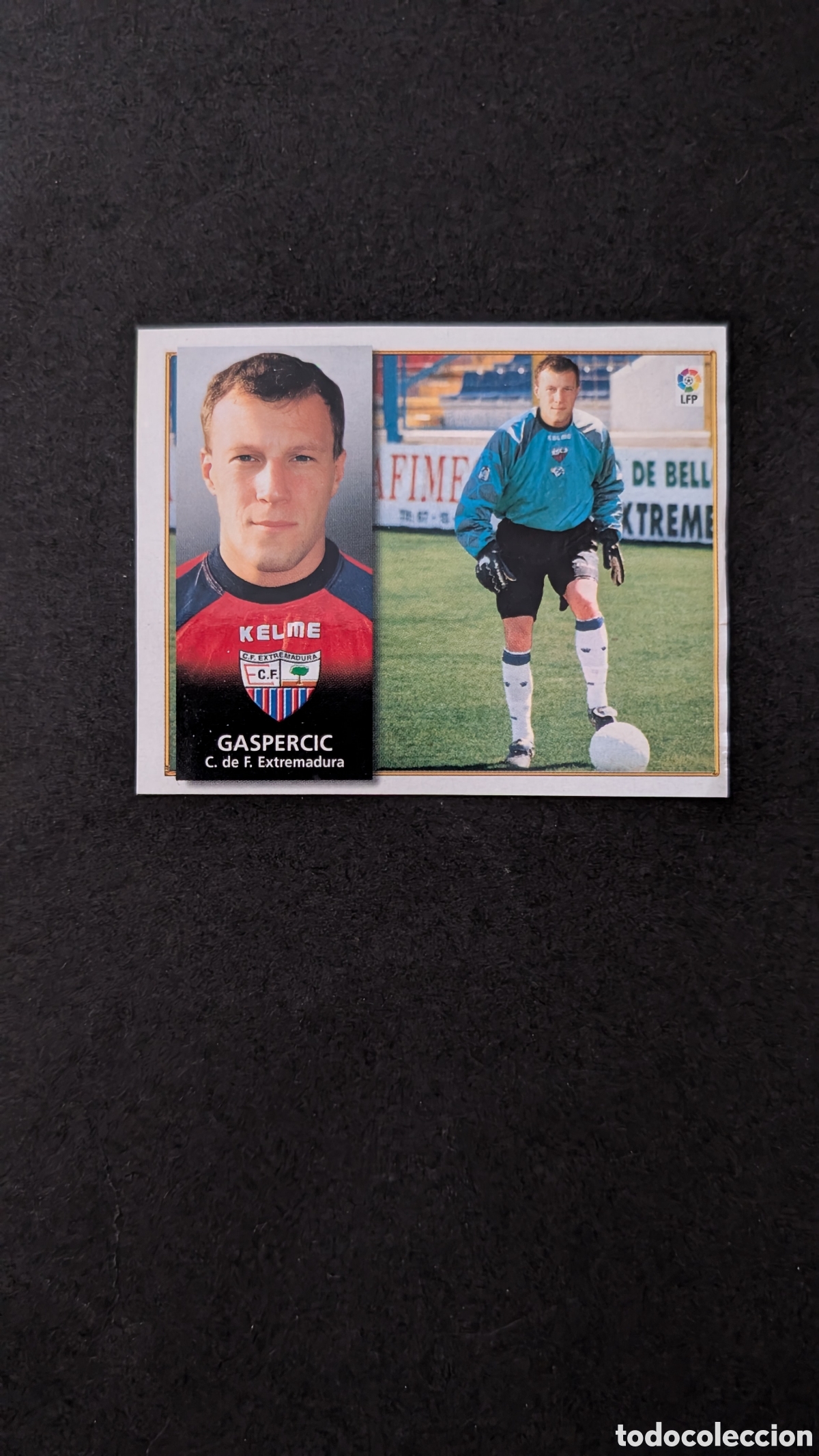 Fu&szlig;ball-Sticker: GASPERCIC EXTREMADURA FICHAJE 34 LIGA ESTE 1998/99 98 99 RECORTADO