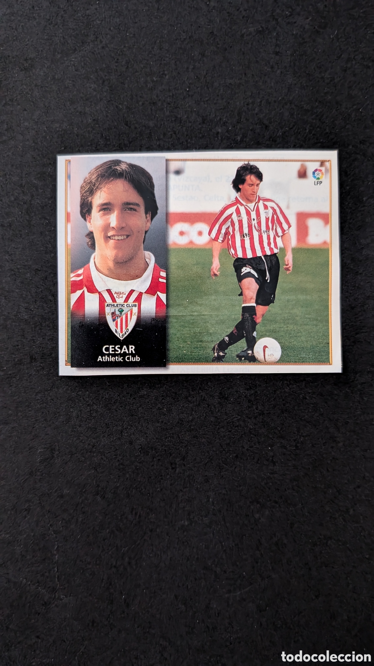 Fu&szlig;ball-Sticker: CESAR BILBAO COLOCA LIGA ESTE 1998/99 98 99 RECORTADO