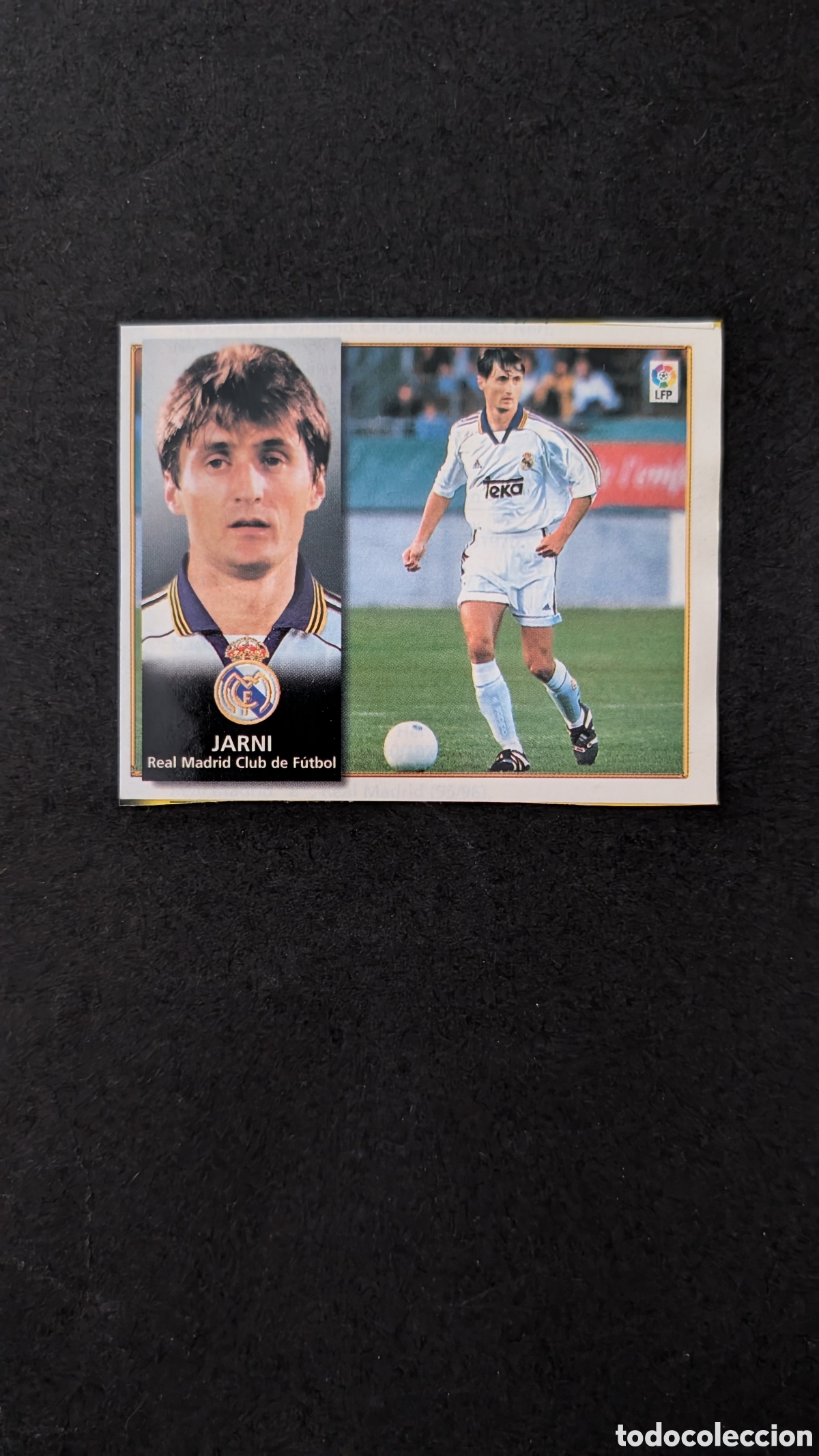 Fu&szlig;ball-Sticker: JARNI REAL MADRID COLOCA LIGA ESTE 1998/99 98 99 RECORTADO