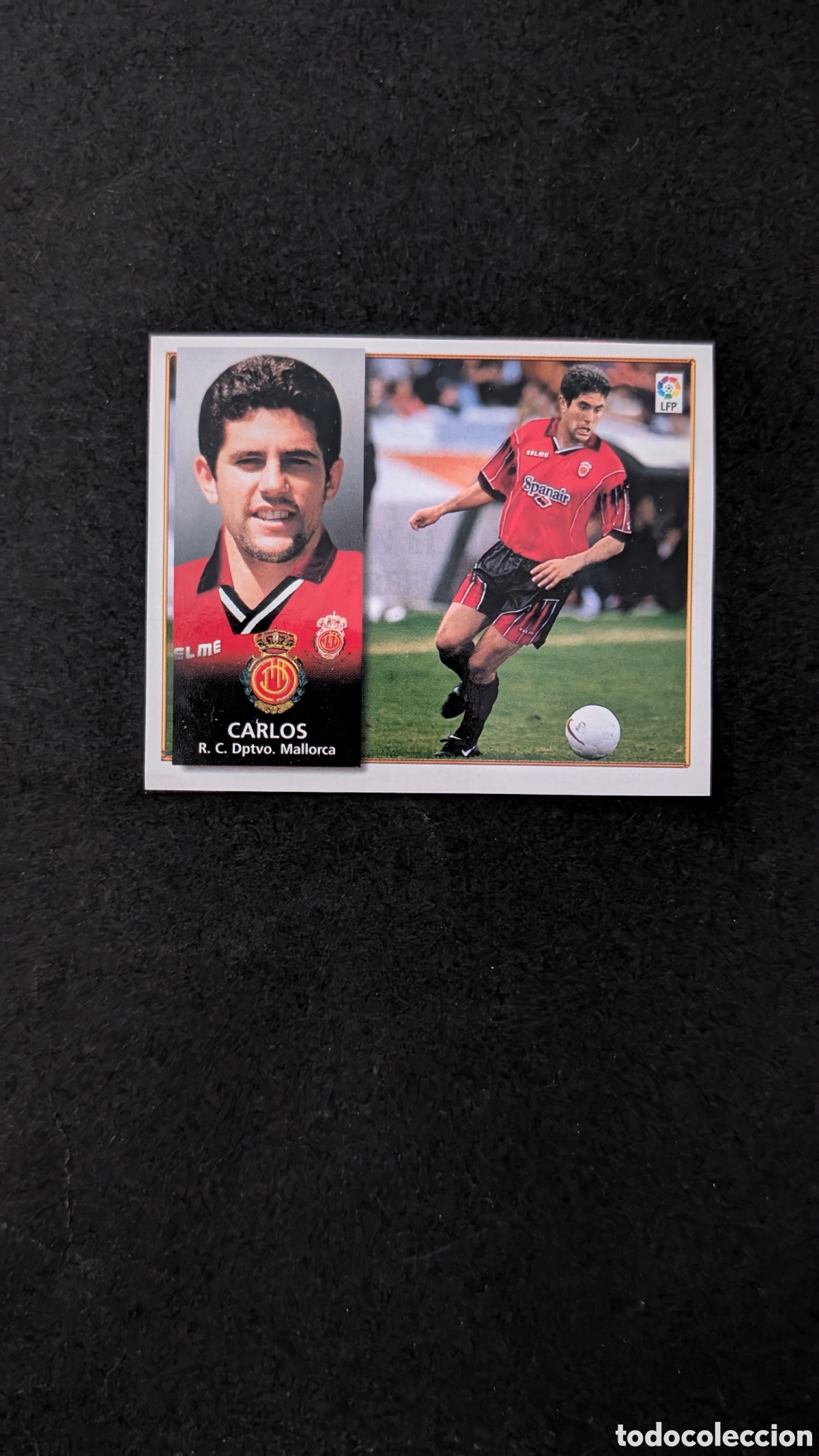 Fu&szlig;ball-Sticker: CARLOS MALLORCA COLOCA LIGA ESTE 1998/99 98 99 RECORTADO