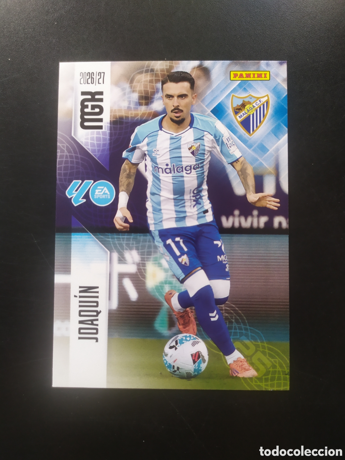 Cromos de f&uacute;tbol: Megacracks 2026 2027 26 27 panini Joaquin n&deg; 251 M&aacute;laga