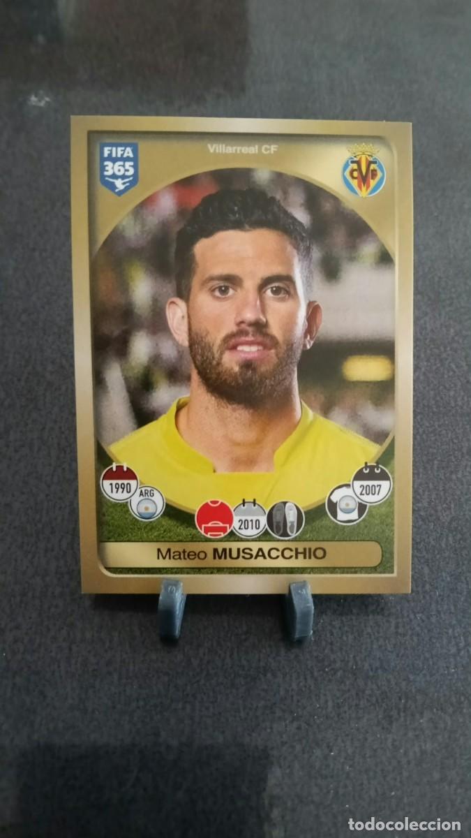 Cromos de f&uacute;tbol: Musacchio 91 Villarreal 2016 2017 Fifa 365 Sin Pegar