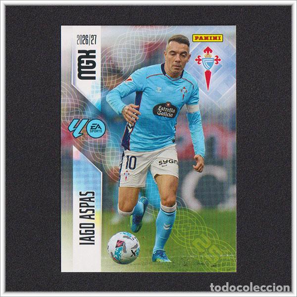 Football Stickers: MEGACRACKS 2026 2027 26 27 PANINI IAGO ASPAS 124 CELTA DE VIGO COLECCI&Oacute;N ALBUM LIGA F&Uacute;TBOL MGK