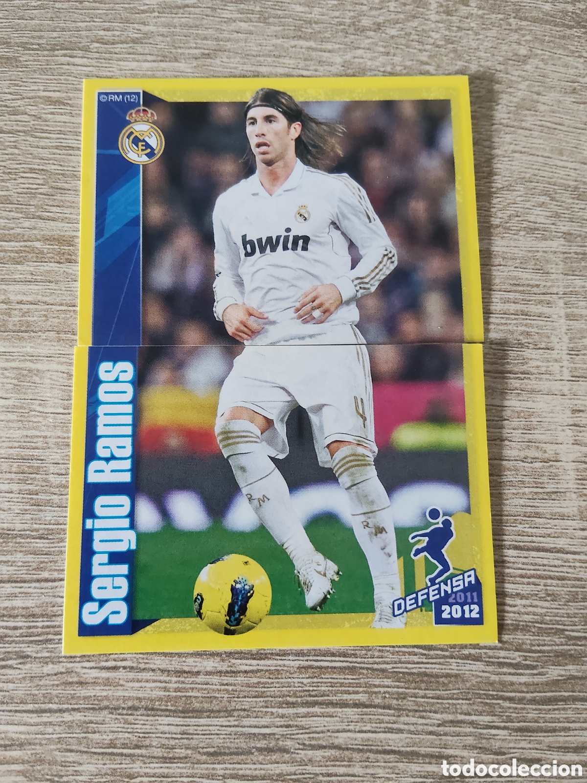 Cromos de f&uacute;tbol: Panini Real Madrid liga 2011 2012 11 12 49 y 50 Sergio Ramos