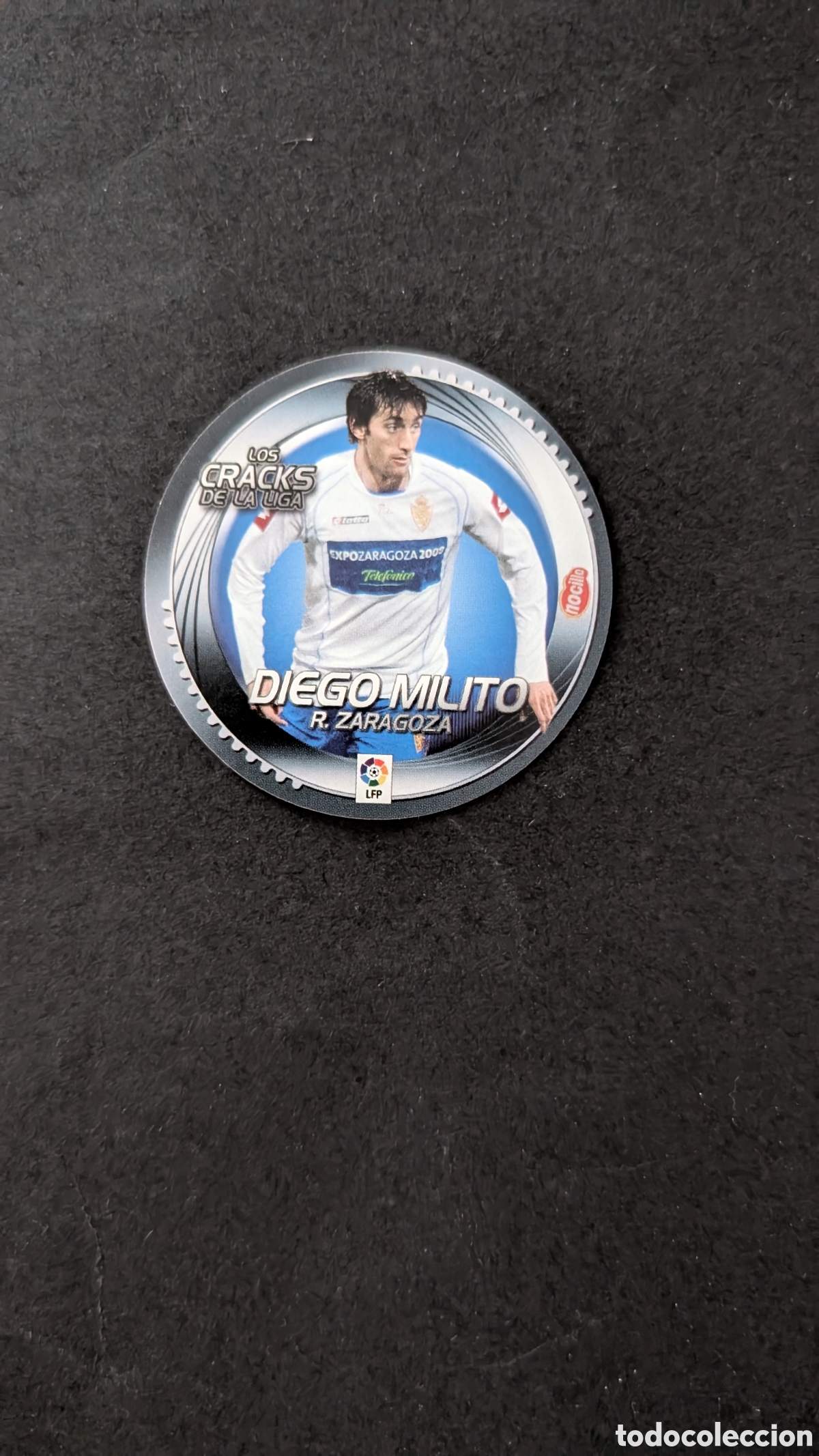 Fu&szlig;ball-Sticker: DIEGO MILITO ZARAGOZA NOCILLA CRACKS LIGA ESTE 2006/07 06 07 NUNCA PEGADO SIN PEGAR