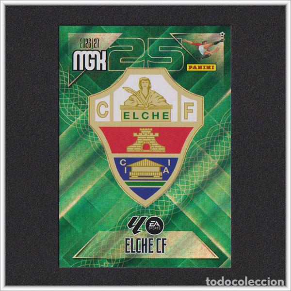 Cromos de f&uacute;tbol: MEGACRACKS 2026 2027 26 27 PANINI ESCUDO 145 ELCHE COLECCI&Oacute;N ALBUM LIGA F&Uacute;TBOL MGK