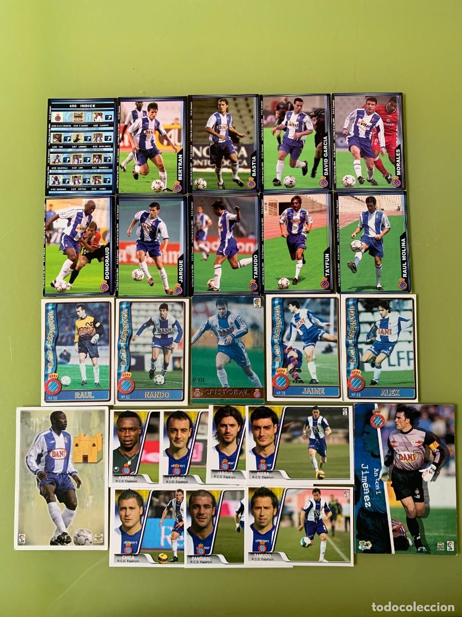 Cromos de f&uacute;tbol: LOTE DE CROMOS DEL REAL CLUB DEPORTIVO ESPA&Ntilde;OL