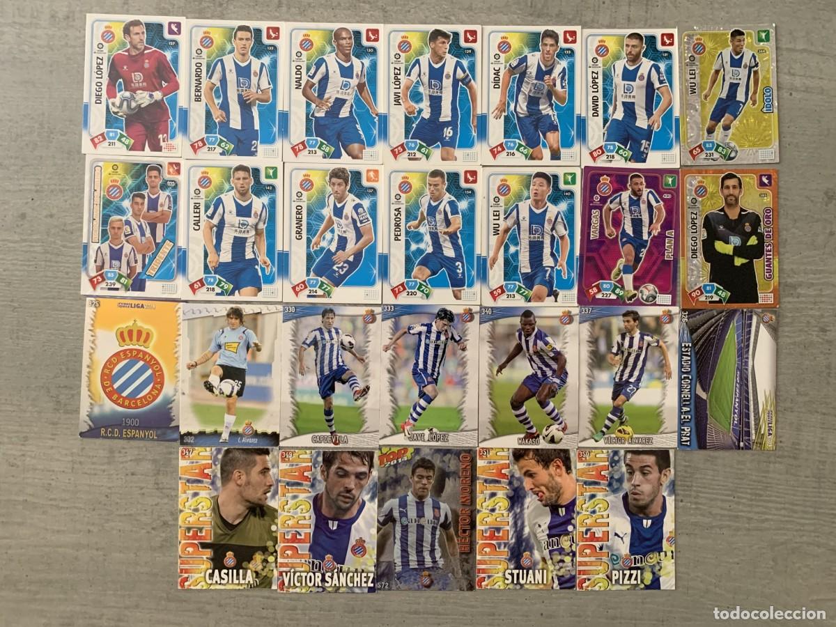 Cromos de f&uacute;tbol: LOTE DE CROMOS DEL REAL CLUB DEPORTIVO ESPA&Ntilde;OL